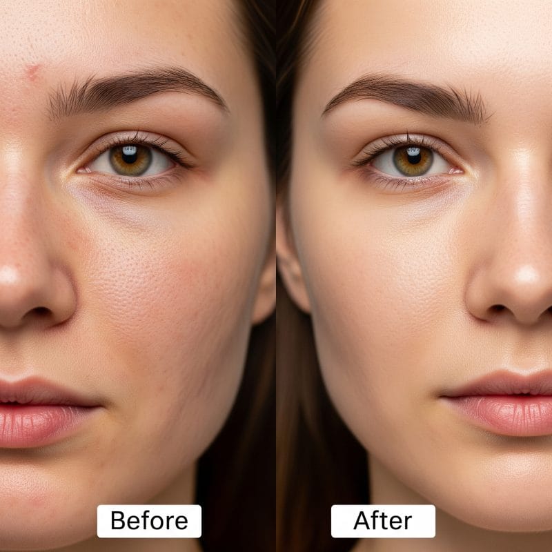 Before and After of Chemical Peel Treatment Before and After of Chemical Peel Treatment