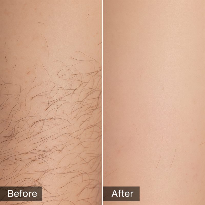 Before and After of Laser Hair Removal Before and After of Laser Hair Removal