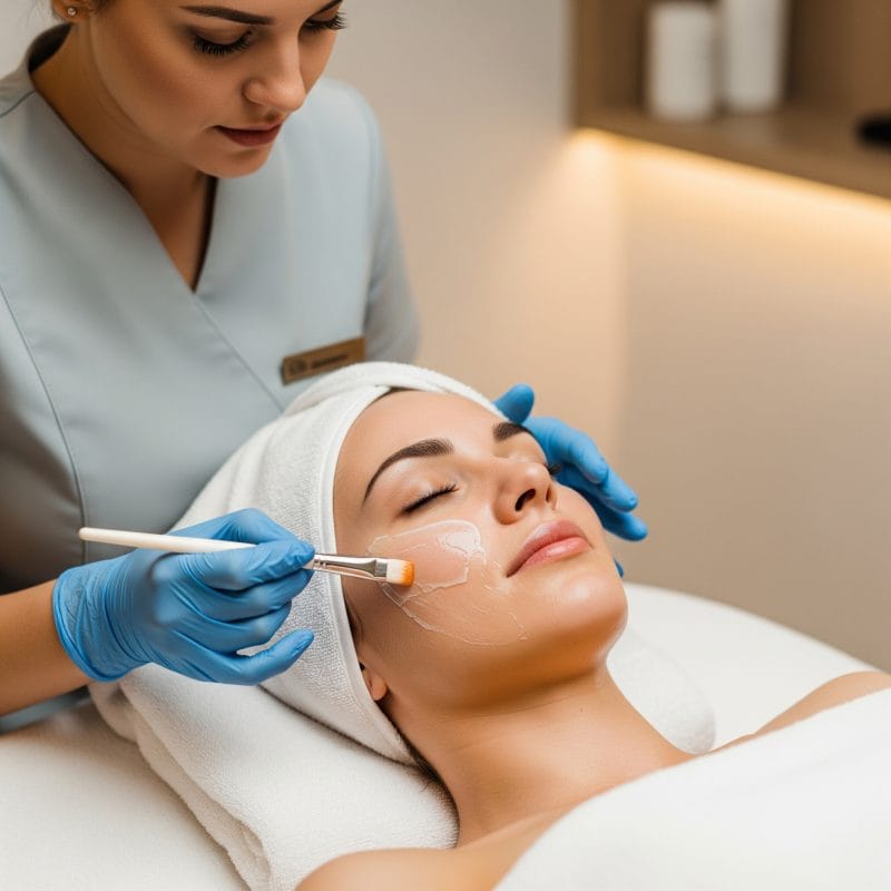 Chemical Peel Treatment in Process Chemical Peel Treatment in Process