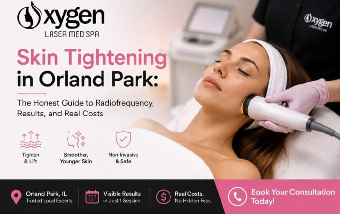 Skin tightening in Orland Park — the honest guide to radiofrequency, results and real costs at Oxygen Laser Med Spa, non-invasive RF skin firming by trusted local experts with real costs and no hidden fees, book your free consultation